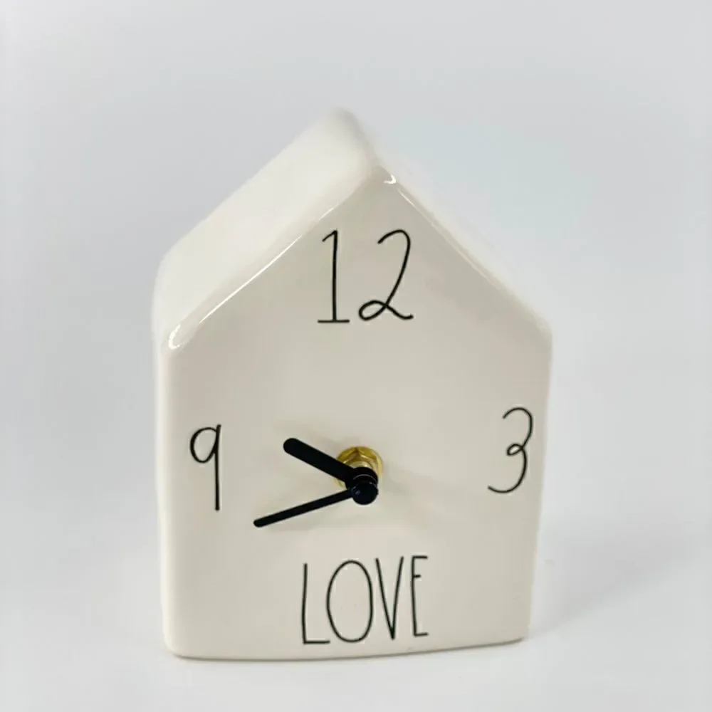 Rae Dunn by Magenta White Love Clock